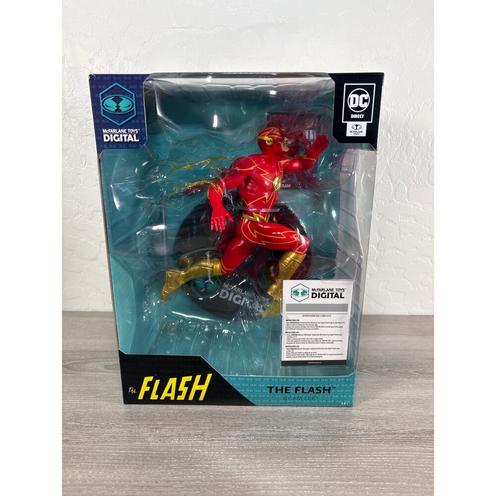 1/6 DC‎ Direct The Flash by Jim Lee Statue w/ Digital Code Mcfarlane- New in Box